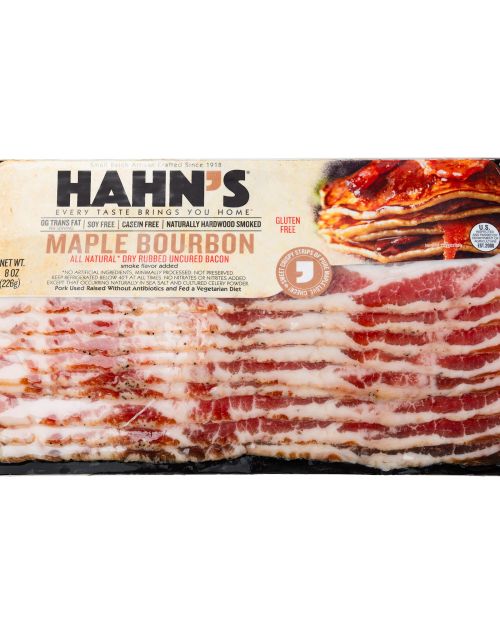 Maple Bourbon All Natural Dry Rubbed Uncured Bacon